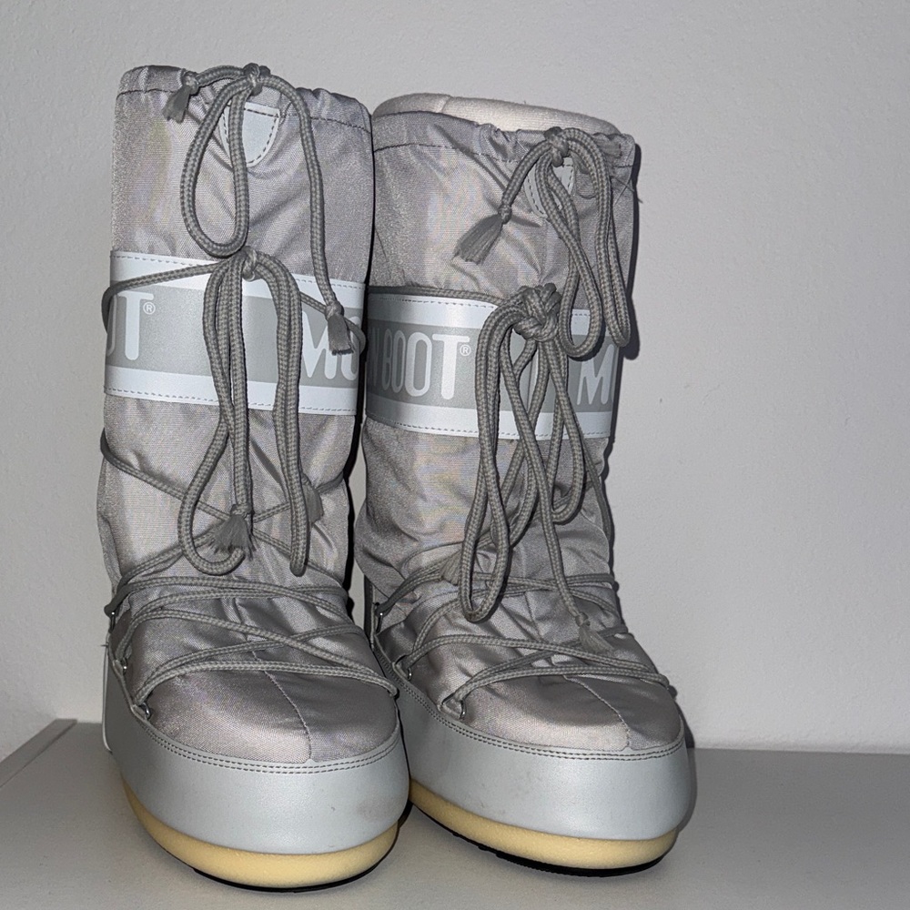 Moon Boot Women's Light Gray Winter Boots